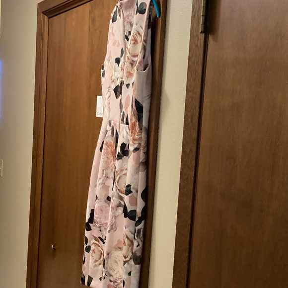 Calvin Klein Pink Floral Midi Dress - Picture 3 of 9